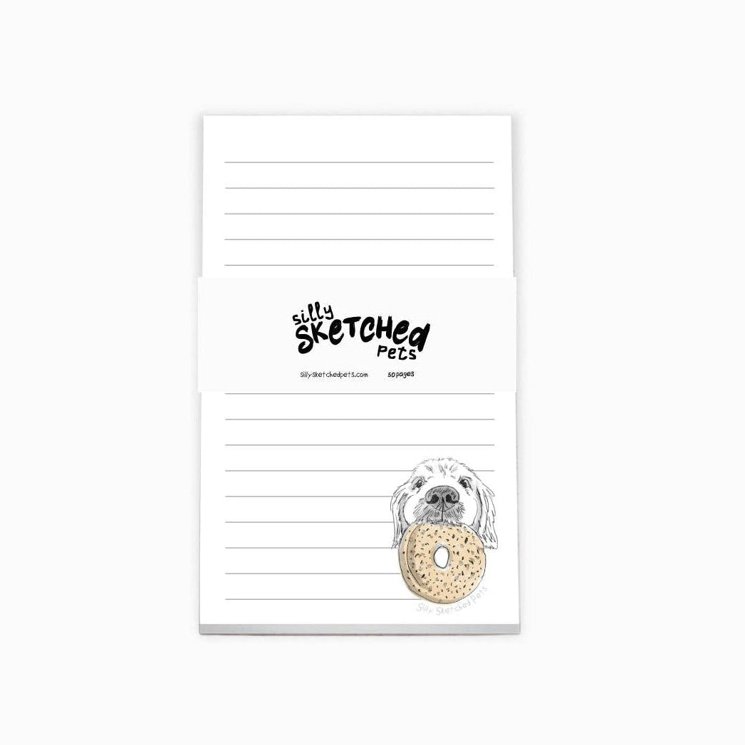 Womenmart Everything Bagel Dog Magnetic Notepad
