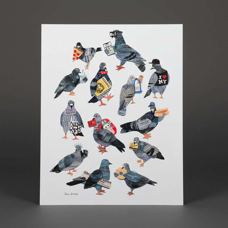 Womenmart NYC Pigeons Print