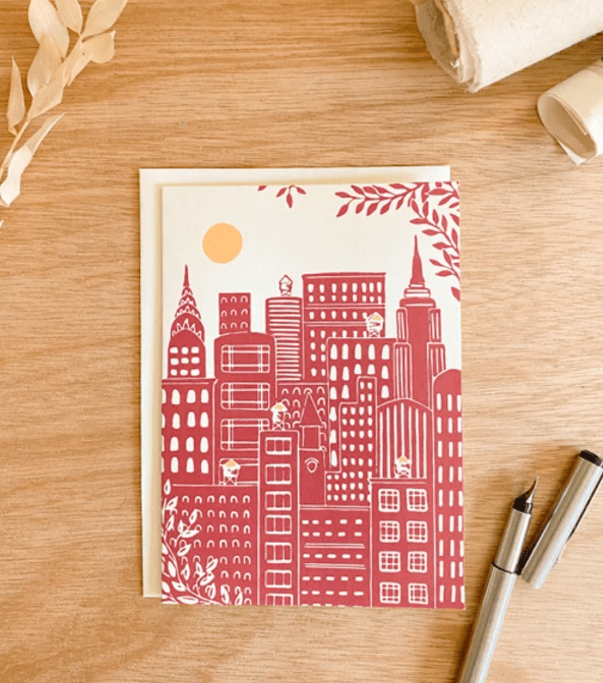 Womenmart Manhattan Skyline Greeting Card