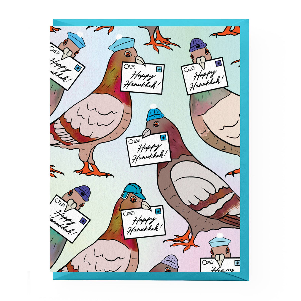 Womenmart Pigeon Hanukkah Letters Card view 2