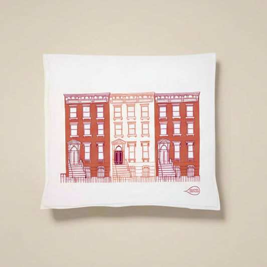 Womenmart Orange Brownstone Tea Towel