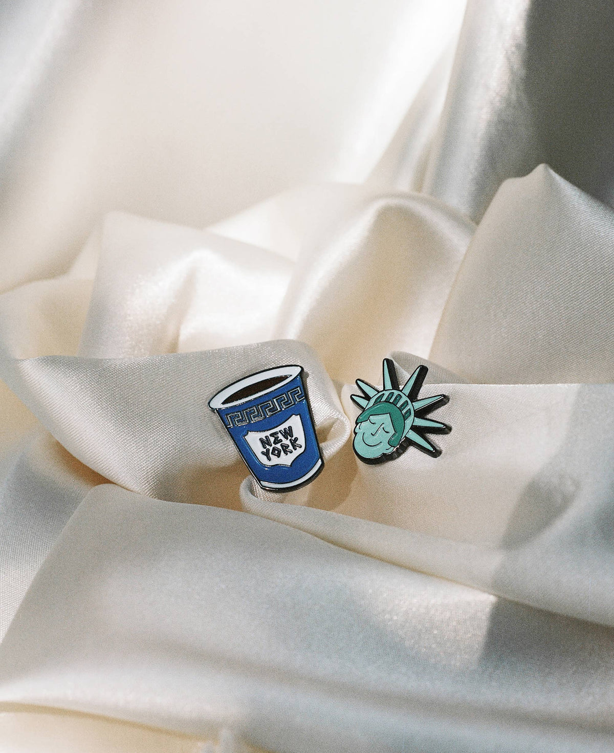 Womenmart NYC Enamel Pin Duo view 2