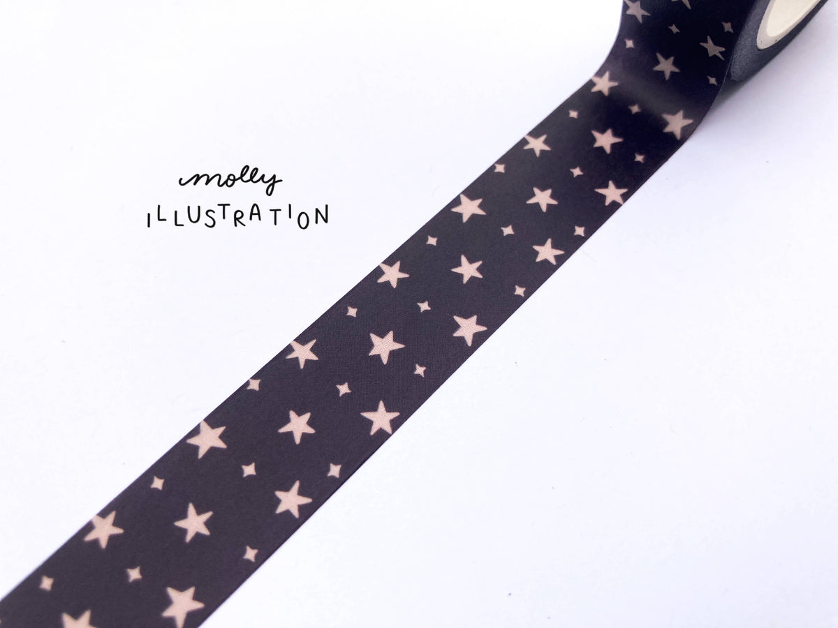Womenmart Neutral Stars Decorative Washi Tape view 3