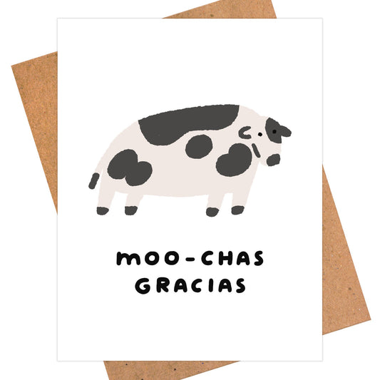 Womenmart Moo Chas Gracias Card