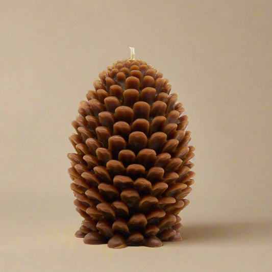 Womenmart Beeswax Pine Cone Candle