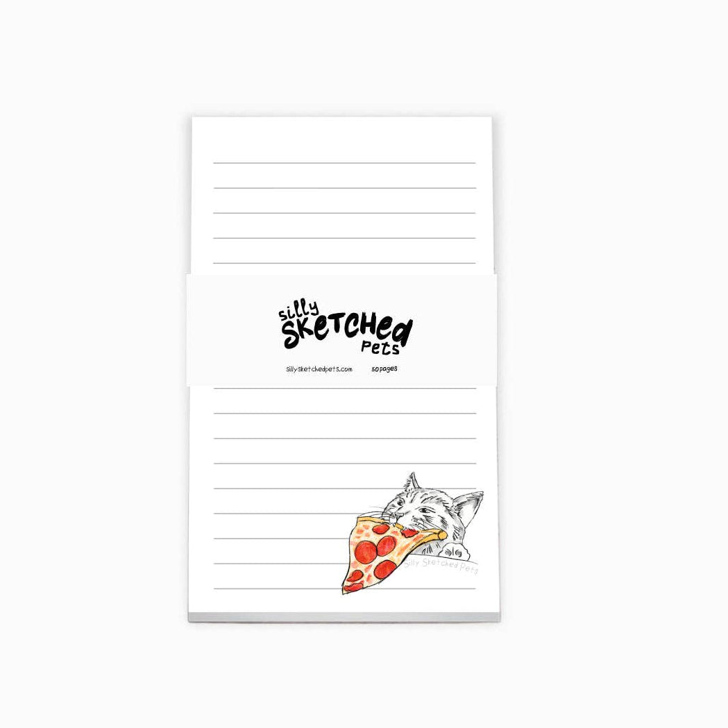 Womenmart Pizza Cat Magnetic Notepad