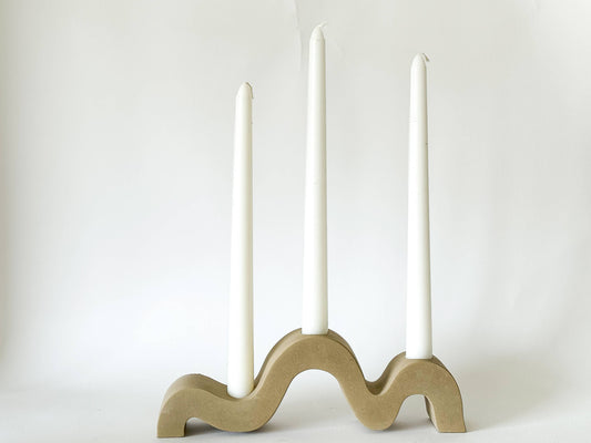 Womenmart Wavy Taper Candle Holder