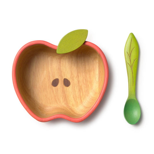 Womenmart Pepa the Apple Bowl and Spoon Set