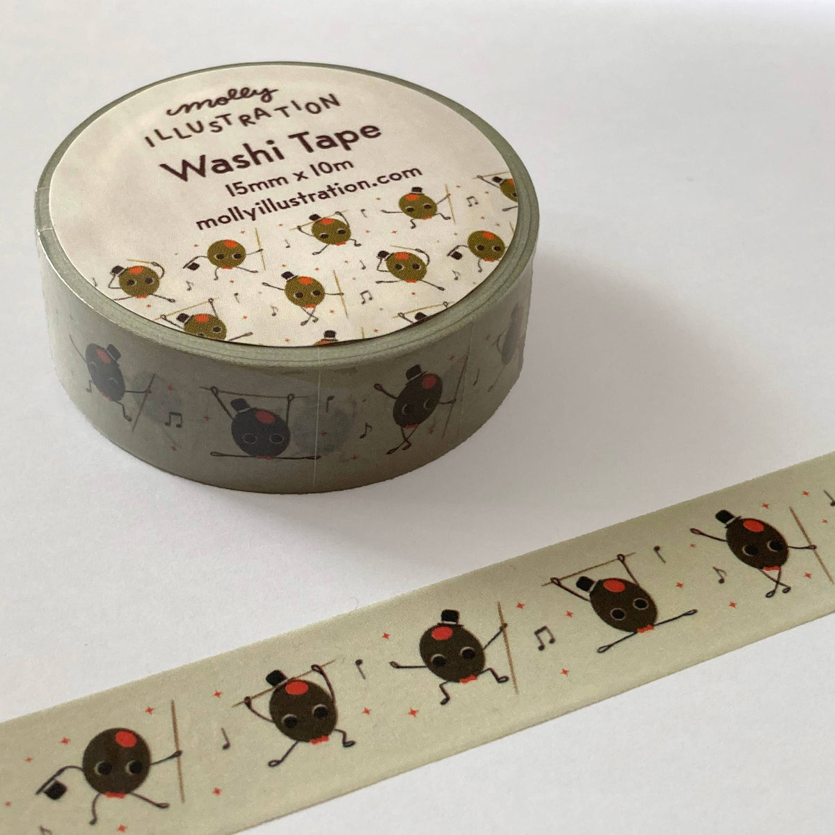 Womenmart Pimento the Dancing Olive Washi Tape