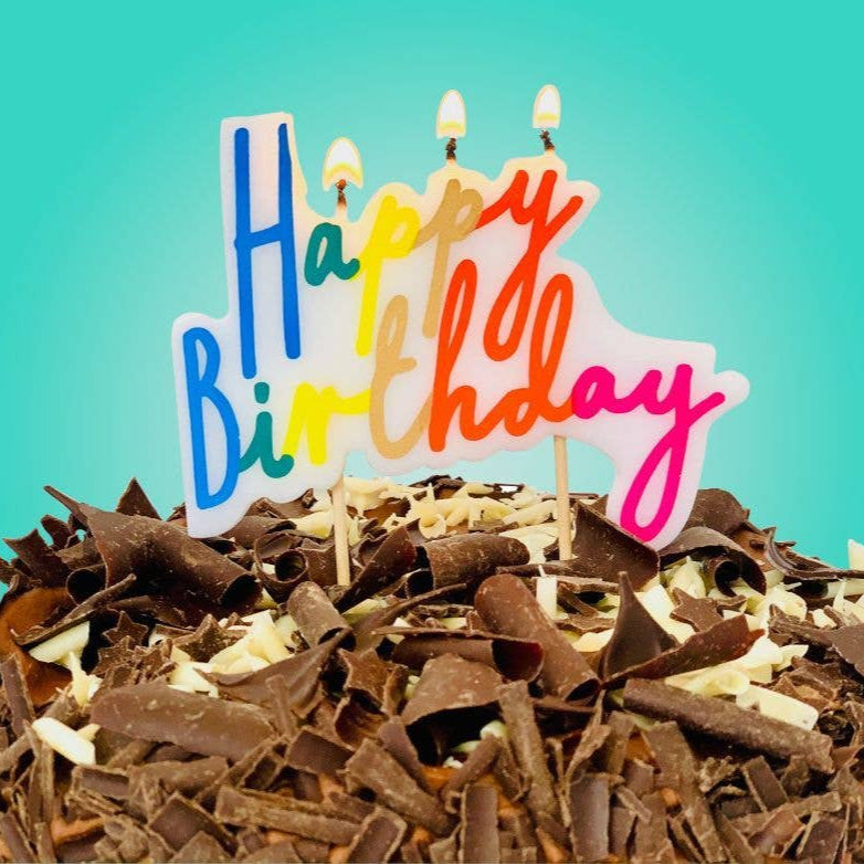 Womenmart Rainbow Birthday Candle Cake Topper view 3