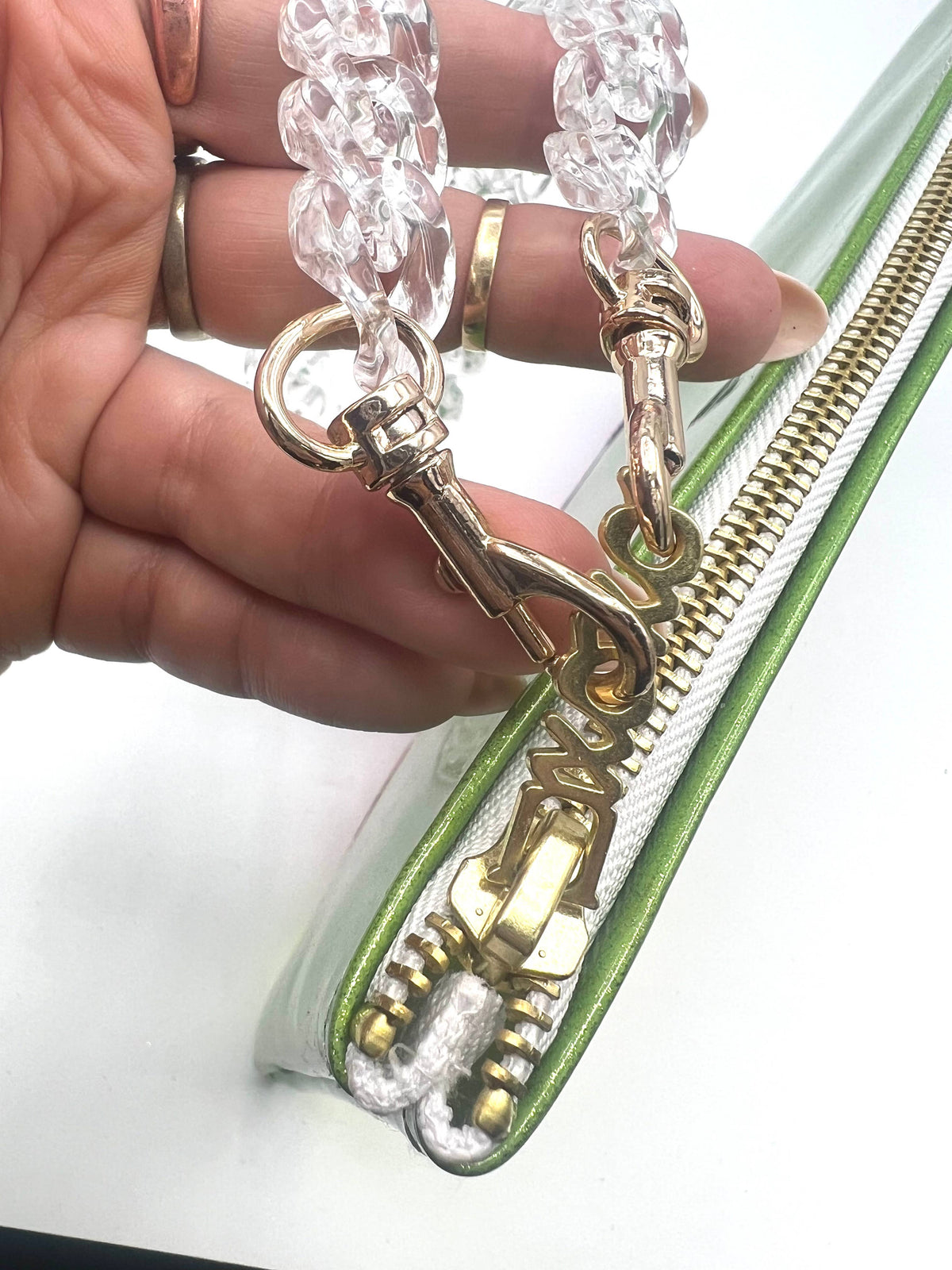 Womenmart Clear Acrylic Chain Wristlet view 3