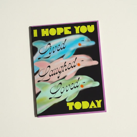 Womenmart Lived Laughed Loved Card