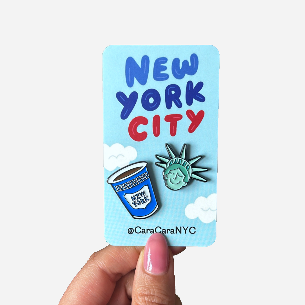 Womenmart NYC Enamel Pin Duo