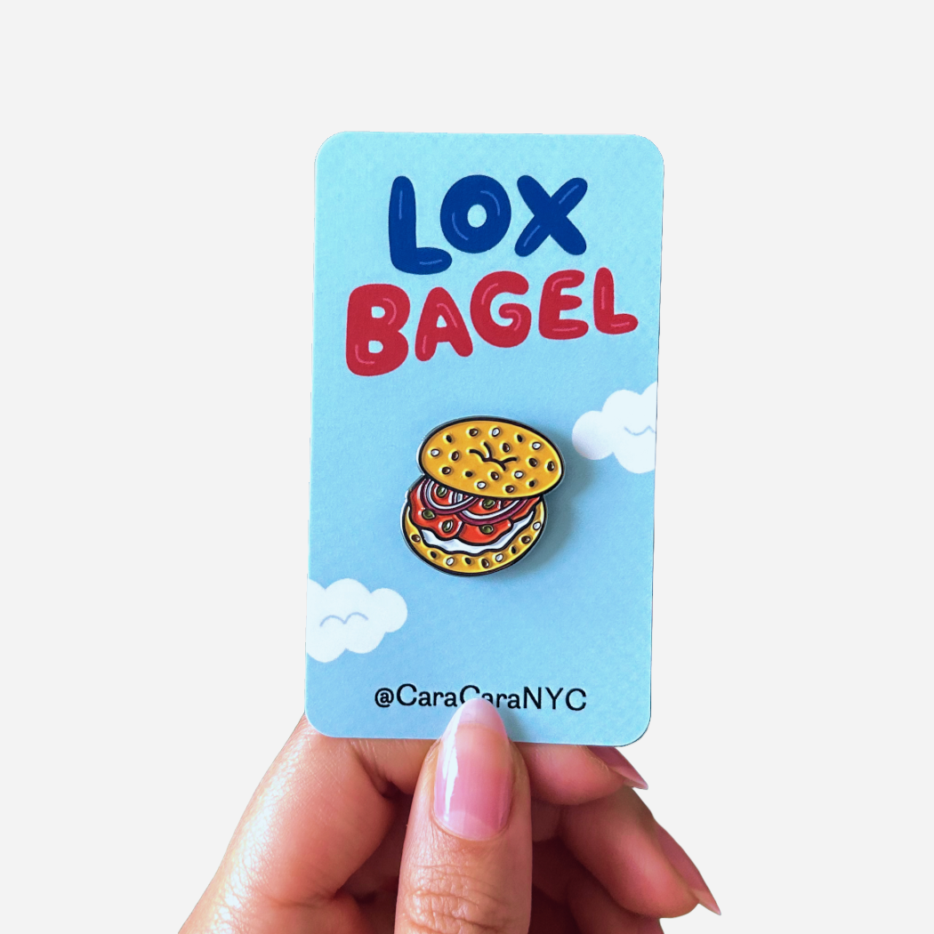 Womenmart Lox Bagel Enamel Pin