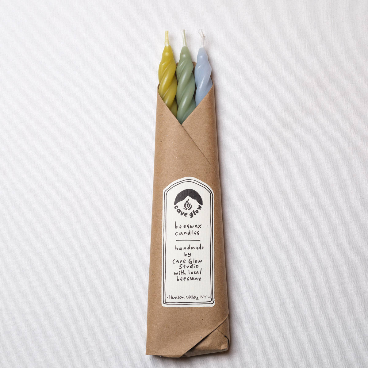 Womenmart Hydrangea Beeswax Spiral Taper Candle Set