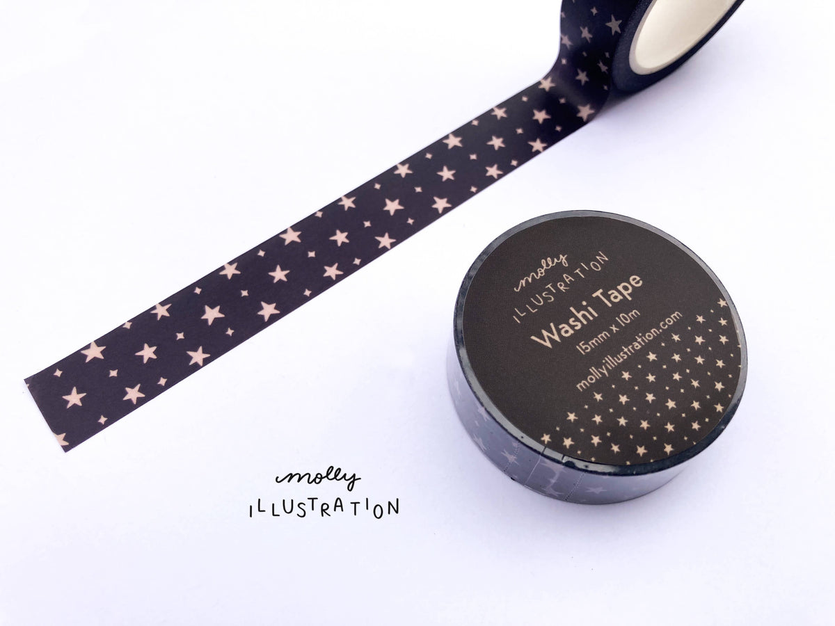 Womenmart Neutral Stars Decorative Washi Tape view 2