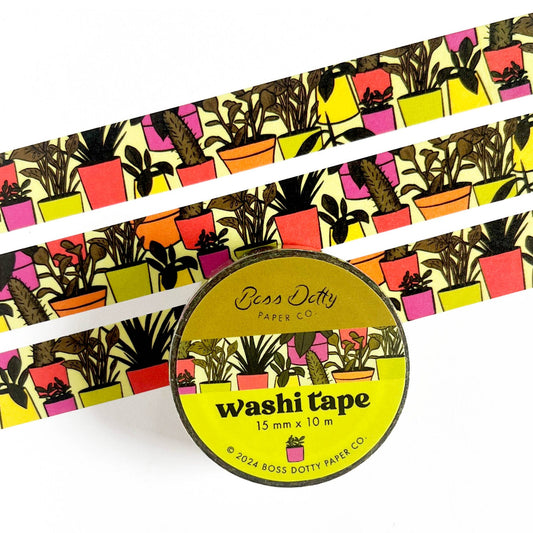 Womenmart House Plants Washi Tape