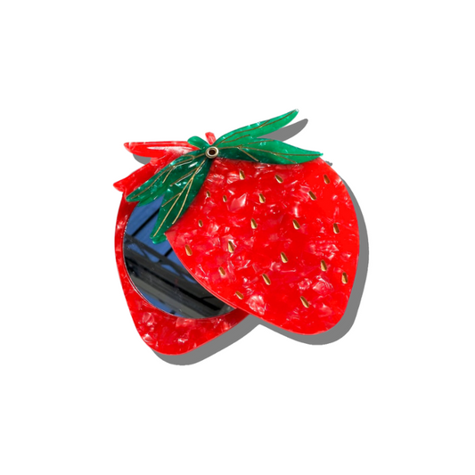 Womenmart Strawberry Compact Mirror