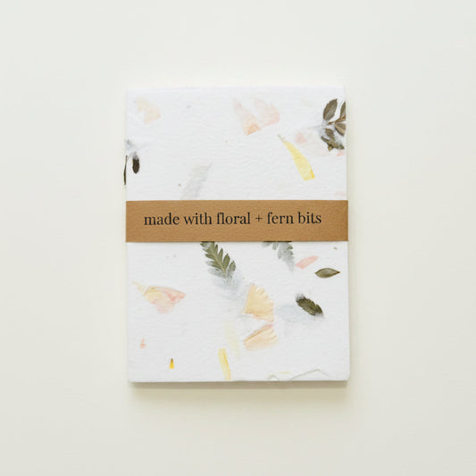 Womenmart Mini Floral and Fern Bits Paper Notebook