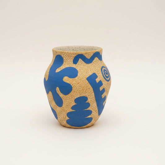 Womenmart Blue Shapes Vase