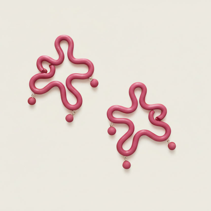 Womenmart Disco Squiggle Earrings