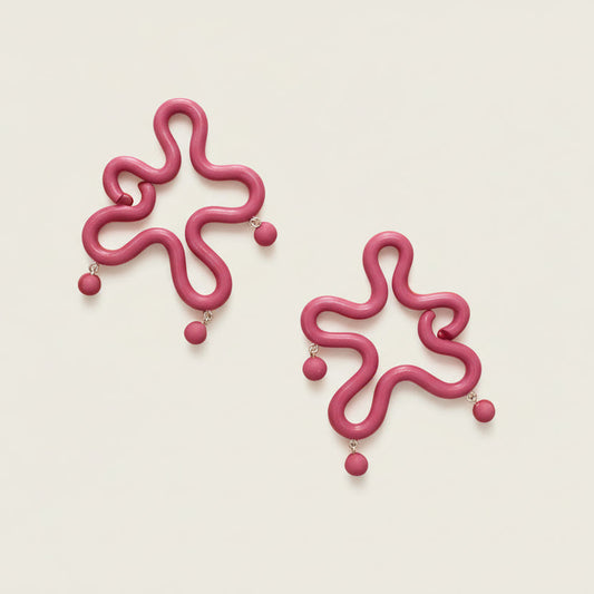 Womenmart Disco Squiggle Earrings