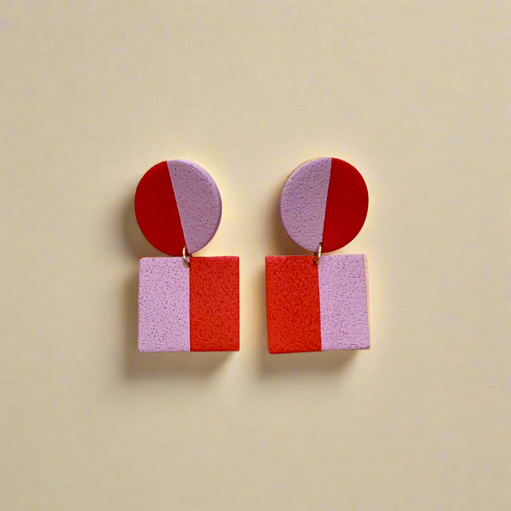 Womenmart Color Block Earrings