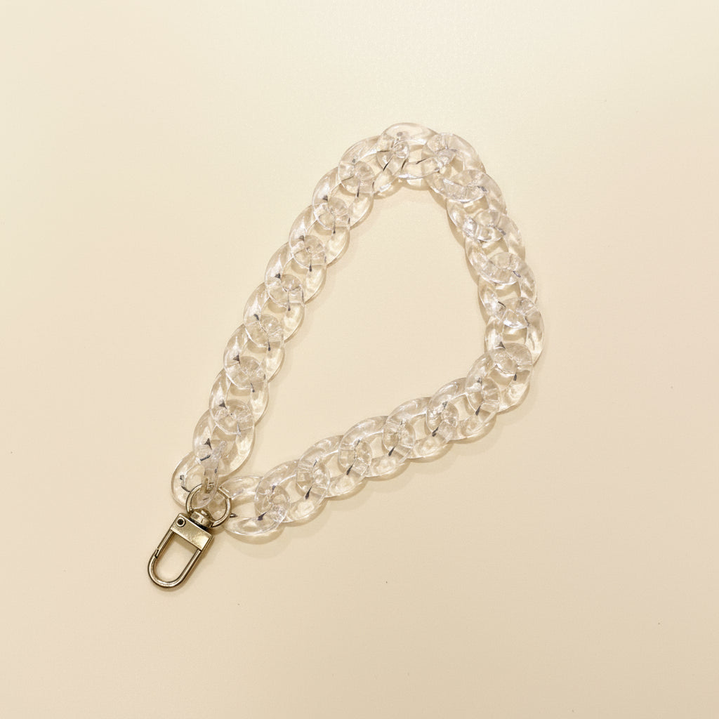 Womenmart Clear Acrylic Chain Wristlet