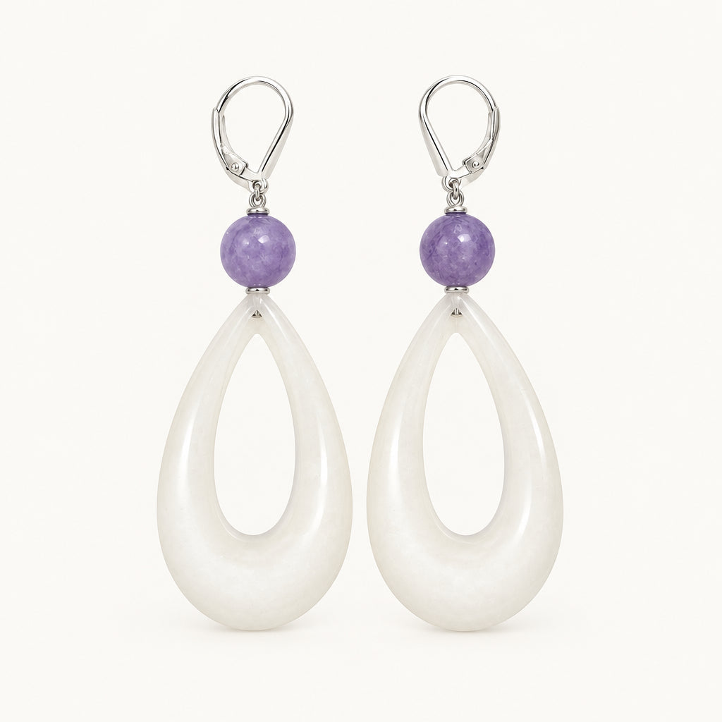 Womenmart Tear Drop Lucite Earrings
