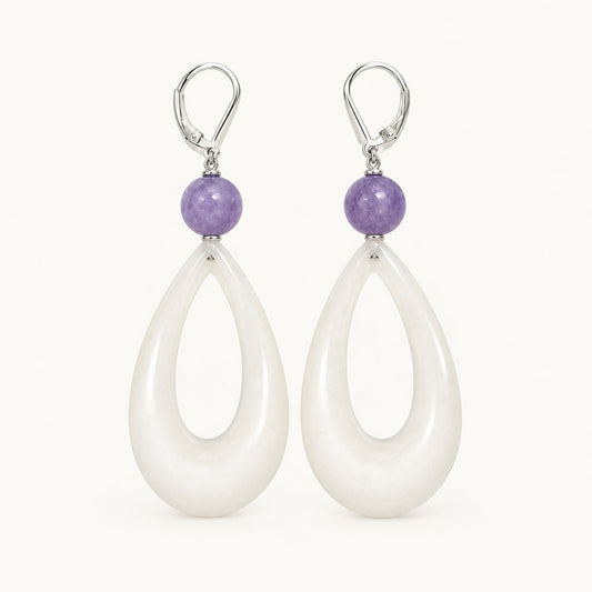 Womenmart Tear Drop Lucite Earrings