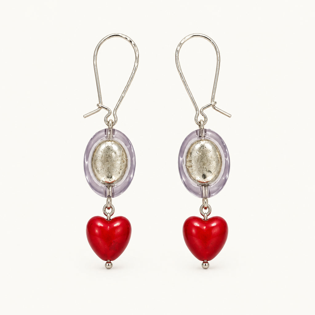 Womenmart Love and Lucite Earrings