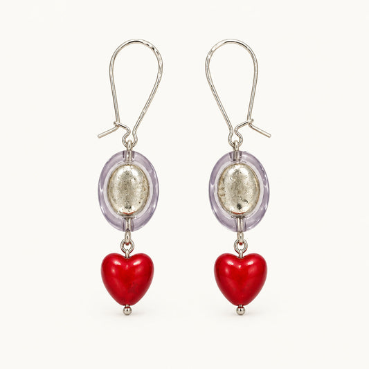 Womenmart Love and Lucite Earrings