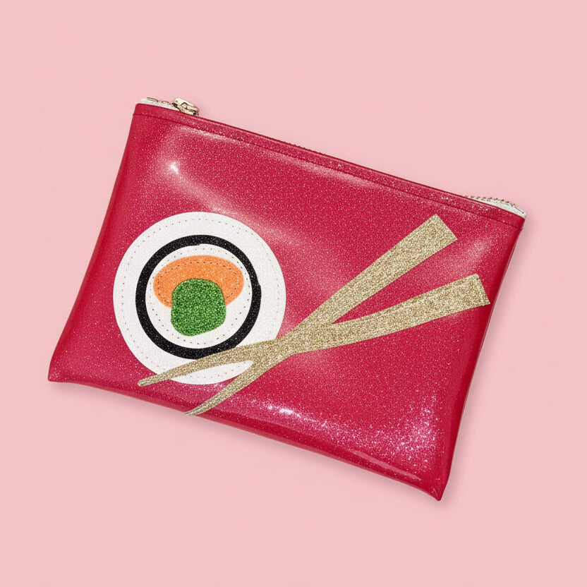Womenmart Sushi Lover Glitter Clutch