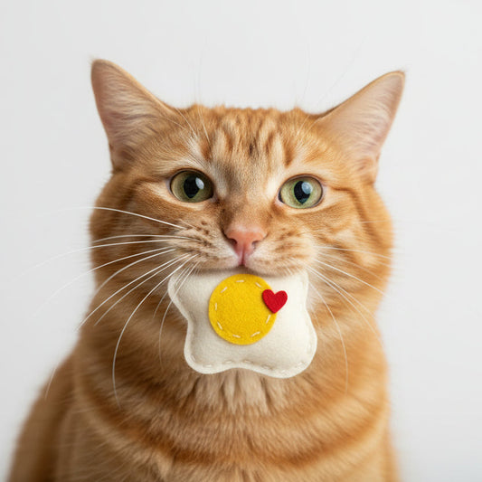 Womenmart Fried Egg Organic Catnip Toy