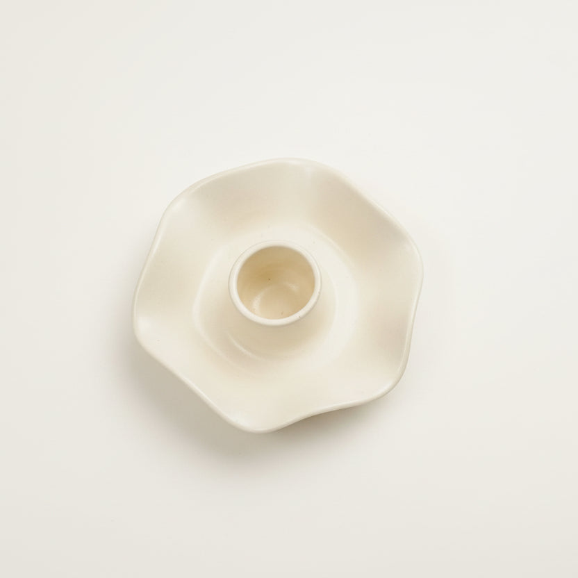 Womenmart Ruffle Taper Candle Holder view 2