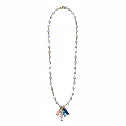 Womenmart Lucky Koi Necklace Moonstone