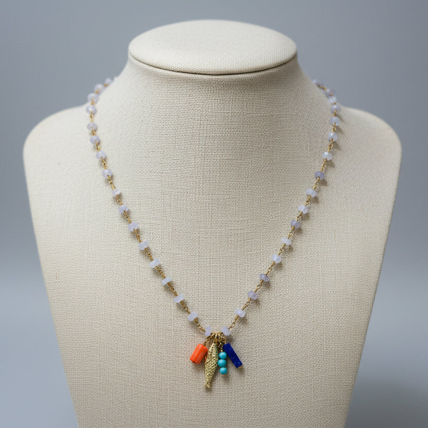 Womenmart Lucky Koi Necklace Moonstone view 2