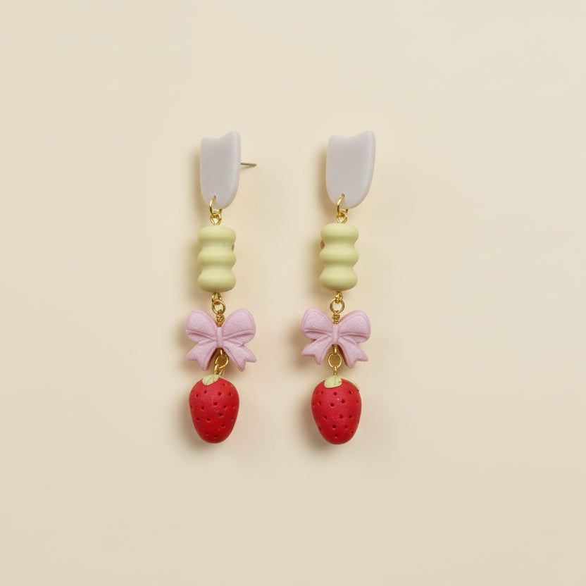 Womenmart Strawberry Coquette Earrings