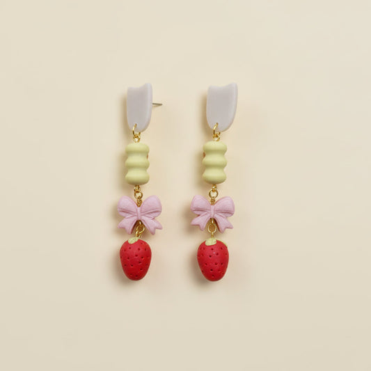Womenmart Strawberry Coquette Earrings