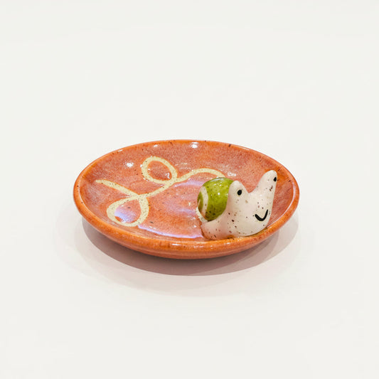 Womenmart Snail Trail Ring Dish Orange