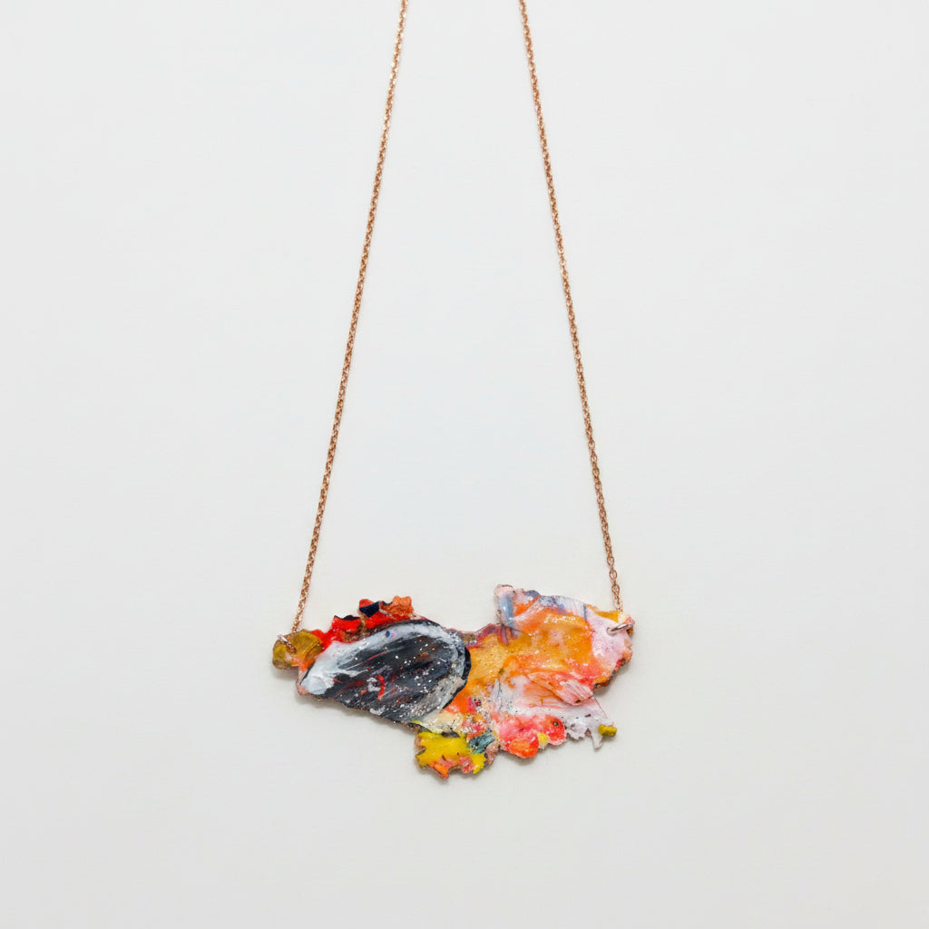 Womenmart Artistic Artifact Necklace Neon