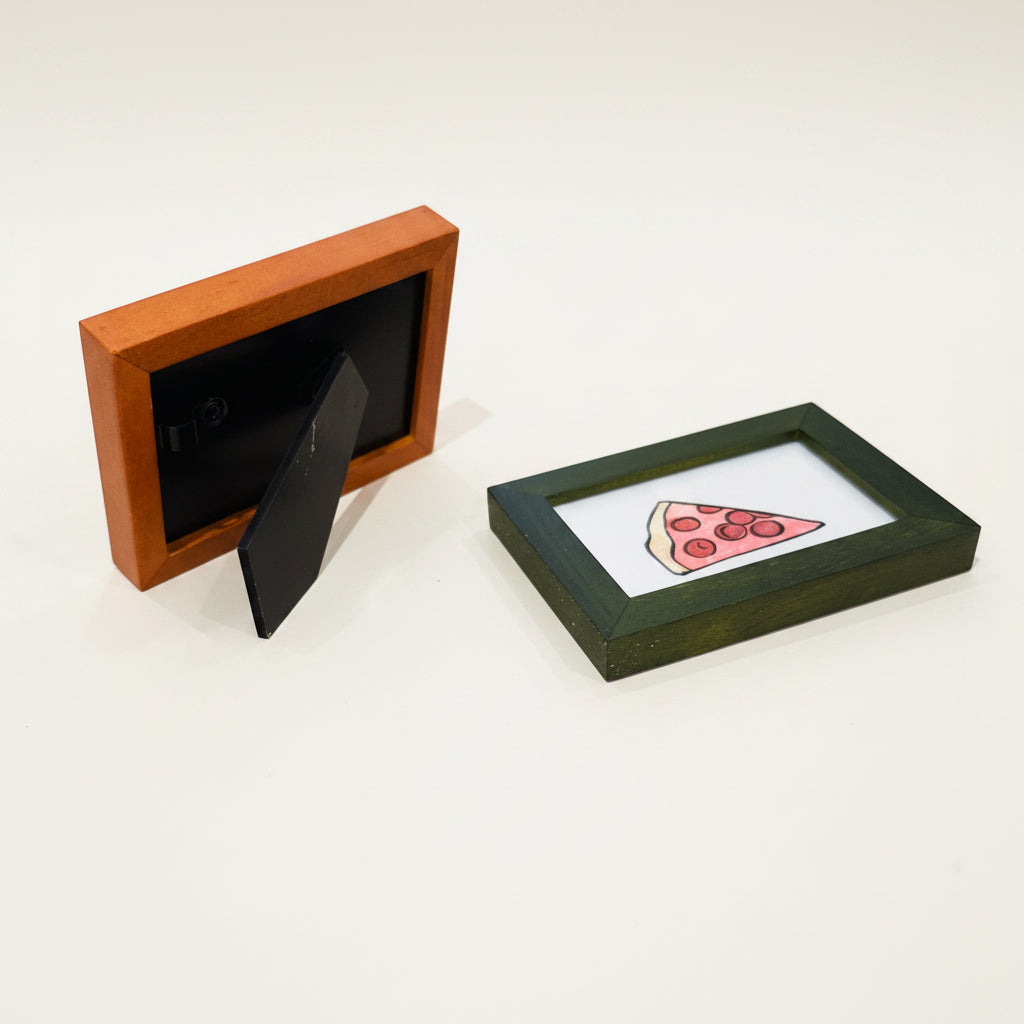 Womenmart Framed Mini Block Print Pizza Slice view 3