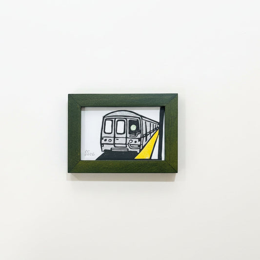 Womenmart Framed Mini Block Print G Train