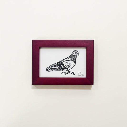 Womenmart Framed Mini Block Print Pigeon