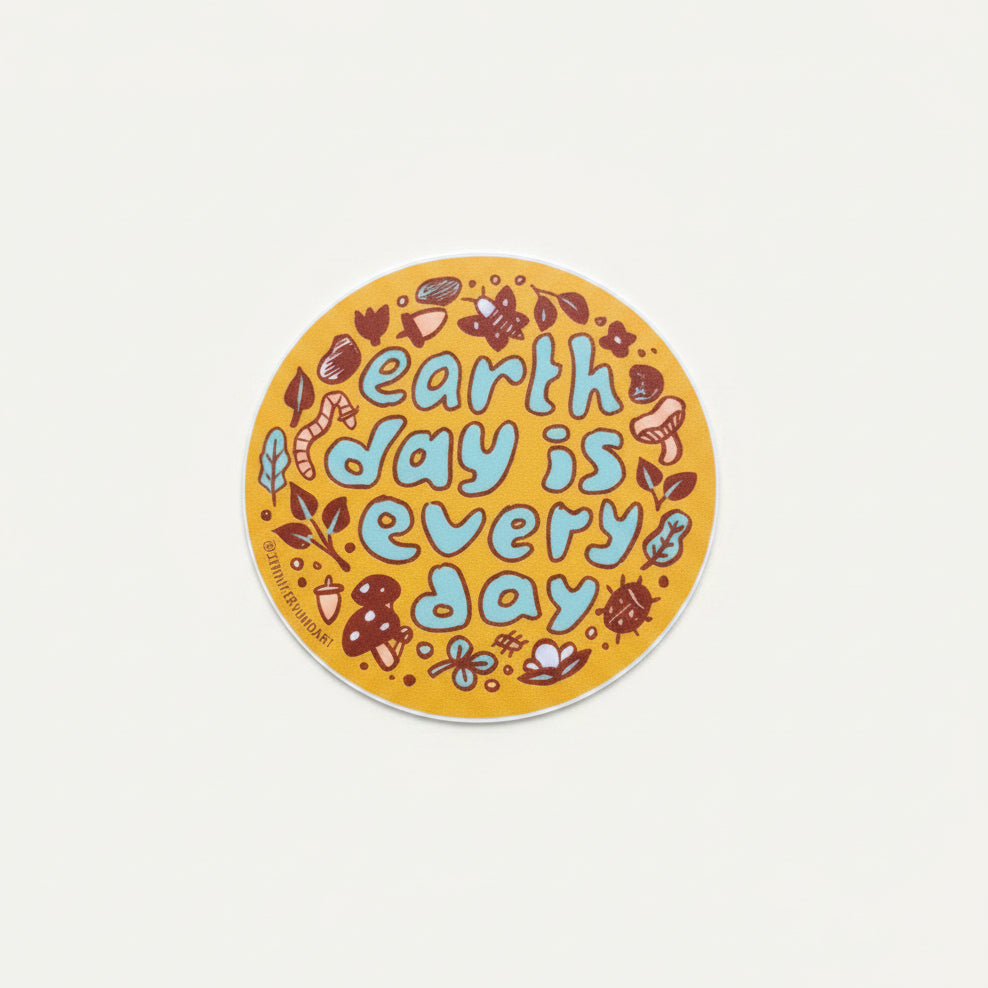 Womenmart Earth Day Is Every Day Sticker