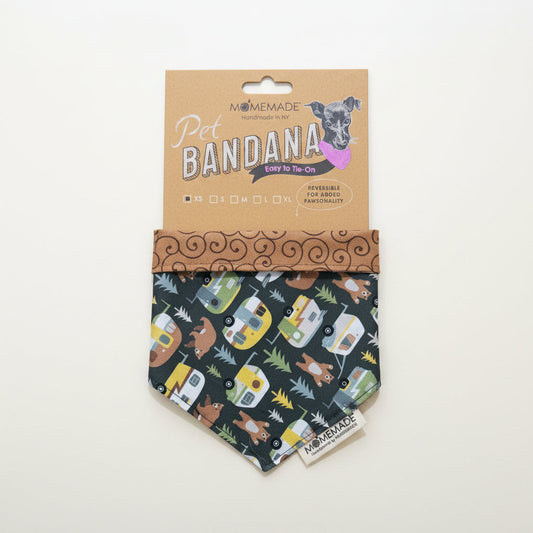 Womenmart Upcycled Dog Bandana Happy Camper
