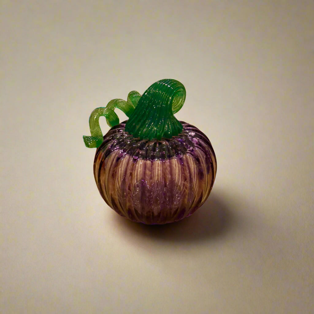 Womenmart Mini Glass Pumpkin Purple