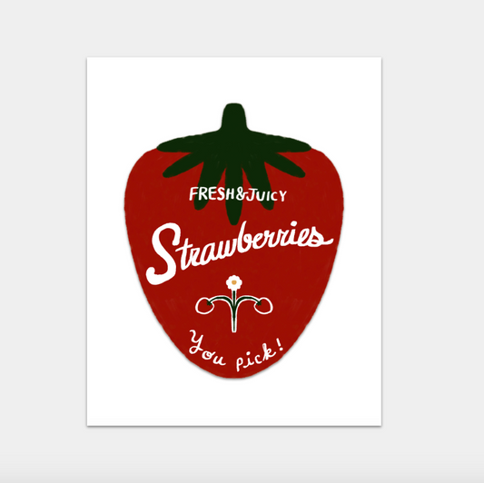 Womenmart Strawberries Print