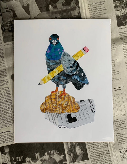 Womenmart Crossword Pigeon Print