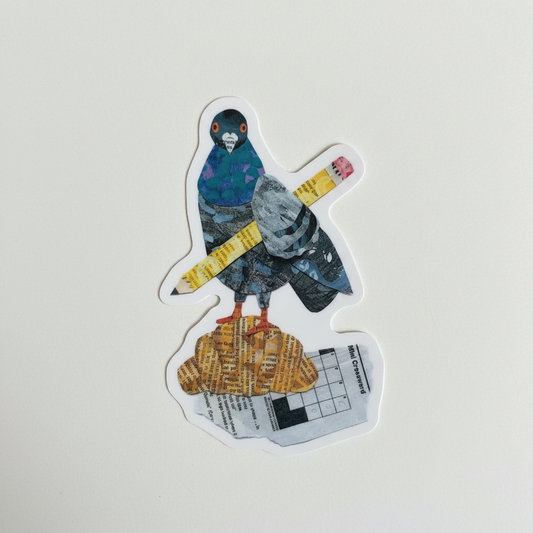 Womenmart Crossword Pigeon Sticker